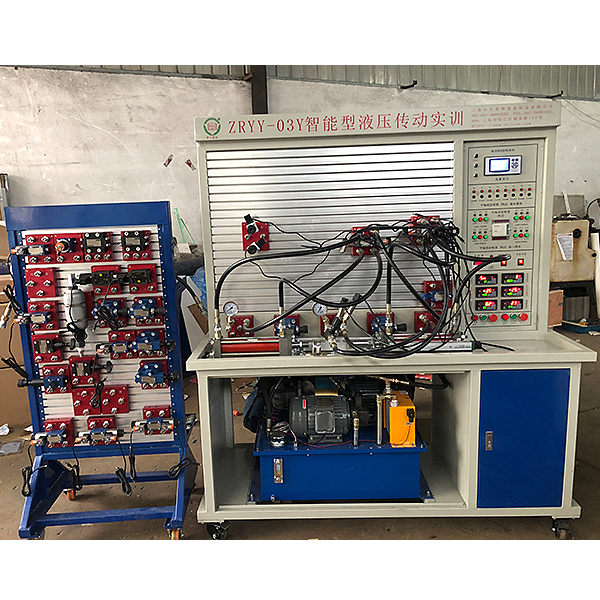 智能液压传动实训台(图1) 智能液压传动实验台,环形自动生产线实验台