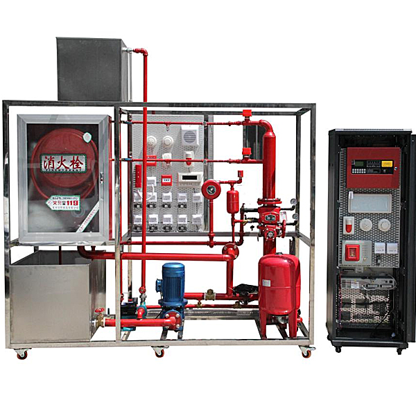 消防联动控制中心及灭火系统实验装置(图1) 消防联动控制中心及灭火系统实验装置,平面机构动作设计解析与测量试验实验台