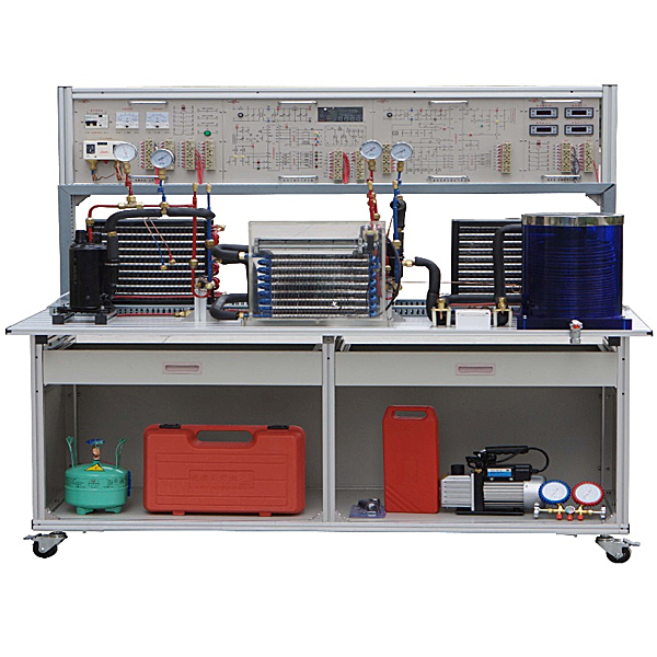 现代制冷与空调系统实训台(图1) 现代制冷与空调系统实验台,车门中控门锁实验装置